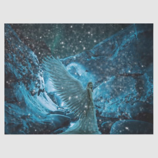 神秘的なエンジェル・デコパージュ 薄葉紙 (正面)