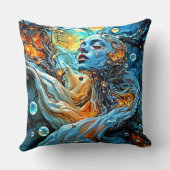 神秘的なエーテルのセレニティアート クッション (裏面)