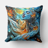 神秘的なエーテルのセレニティアート クッション (正面)