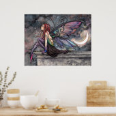 神秘的なエーテルの妖精のアートワークを飛行する準備ができている ポスター (キッチン)