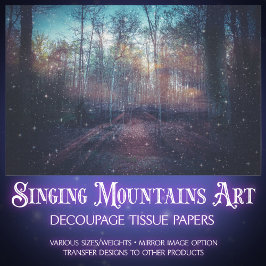 神秘的なエーテルの魅惑の森 薄葉紙