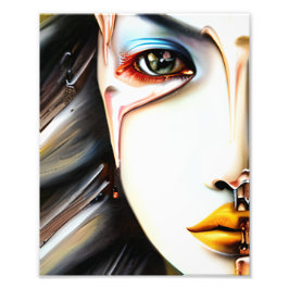 神秘的なエーテル美しい女性 フォトプリント           