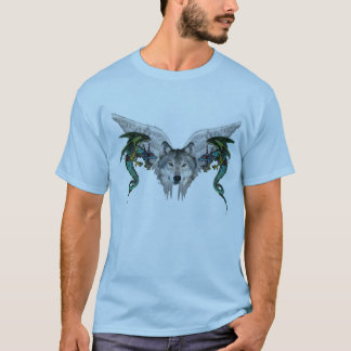 神秘的なオオカミ Tシャツ