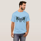 神秘的なオオカミ Tシャツ (正面フル)