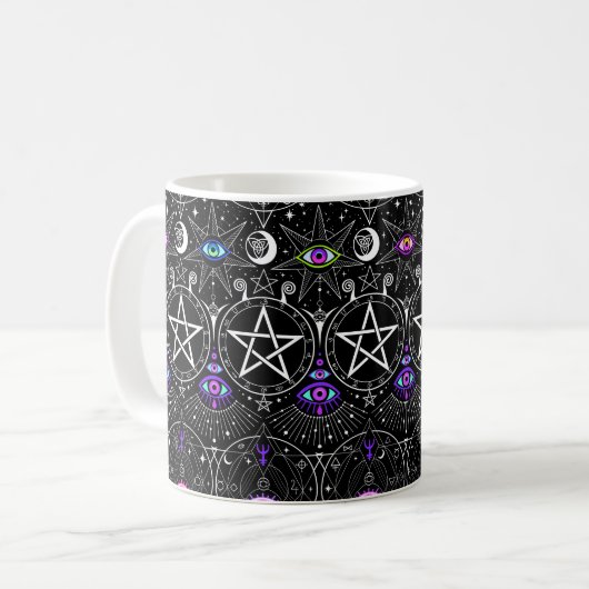 神秘的なオカルト コーヒーマグカップ (正面左)