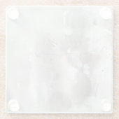 神秘的なオブジェクト – グレー ガラスコースター (裏面)