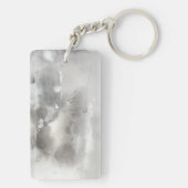 神秘的なオブジェクト – グレー キーホルダー (裏面)