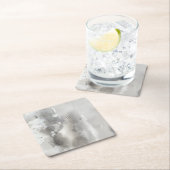 神秘的なオブジェクト – グレー スクエアペーパーコースター (インサイチュ)