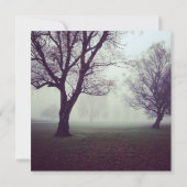 神秘的なオークツリーズカントリーウェディング招待状 招待状 (裏面)