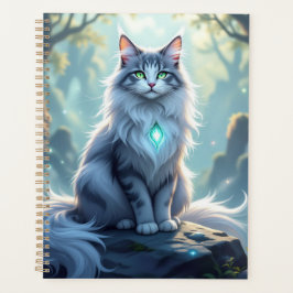 **神秘的なオーラを持つマジェスティックファンタジーキャット - ハイファンタジーF** プランナー手帳