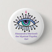 神秘的なオールシーティングアイピン – ボタパーソナライズされたン 缶バッジ (正面)