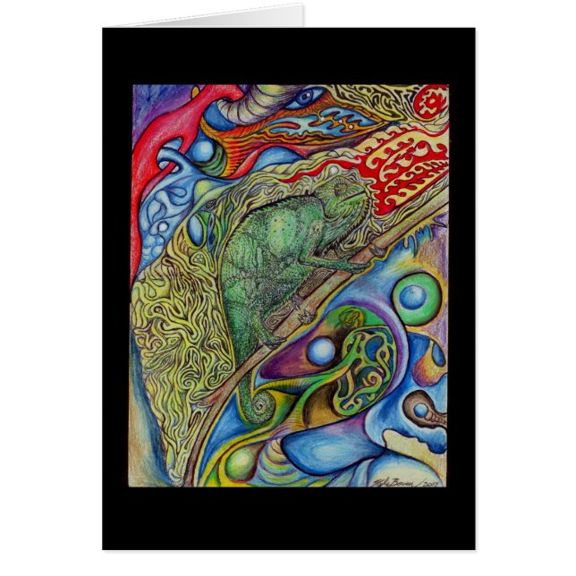 神秘的なカメレオン (正面)