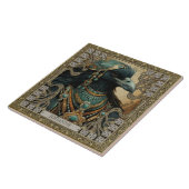 神秘的なカラスの霊の部族パーソナライズされたたち タイル (側面)