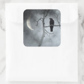 神秘的なカラス スクエアシール (バッグ)