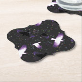 神秘的なカラス ペーパーコースター (アングル)