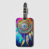 神秘的なカラフル夢想家 ラゲッジタグ (正面縦)