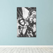 神秘的なカーニバルマスク，イタリア キャンバスプリント (インサイチュ (ウッドフロア))