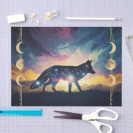 神秘的なキツネティッシュペーパー 薄葉紙