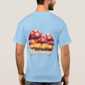 神秘的なキノコの光 Tシャツ (裏面)