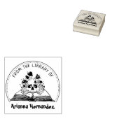 神秘的なキノコスカル ラバースタンプ (押印)