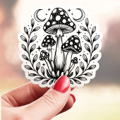 神秘的なキノコ林 シール