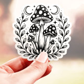 神秘的なキノコ林 シール