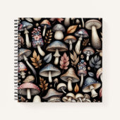 神秘的なキノコ ノートブック (正面)