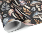 神秘的なキノコ ラッピングペーパー (ロールコーナー)