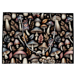 神秘的なキノコ ラージペーパーバッグ