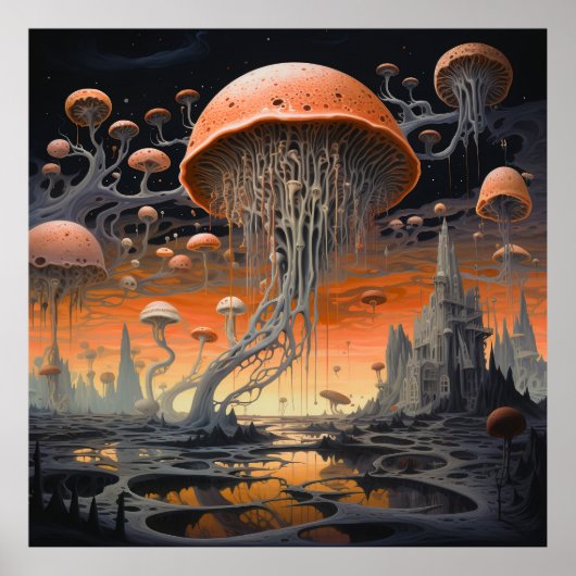 神秘的なキャラクターが織りなす幻想的な風景 ポスター (正面)