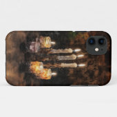 神秘的なキャンドルライトパンプキンモバイルケース Case-Mate iPhoneケース (裏面(横))