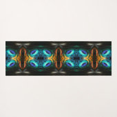 神秘的なクジャックミラージュ ヨガマット (裏面(横))