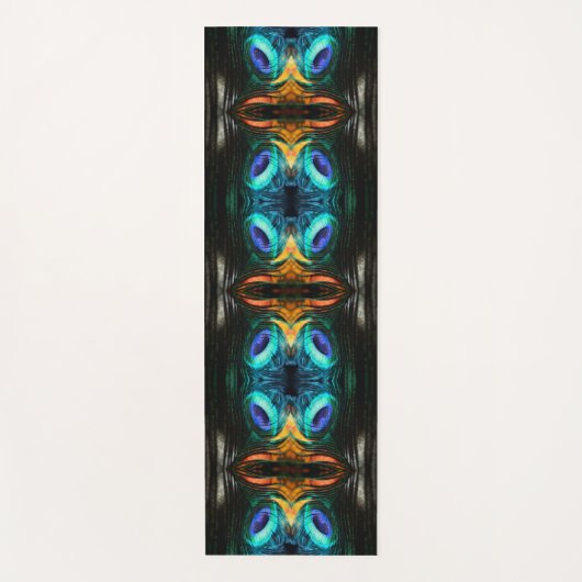 神秘的なクジャックミラージュ ヨガマット (正面)