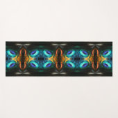 神秘的なクジャックミラージュ ヨガマット (正面(横))