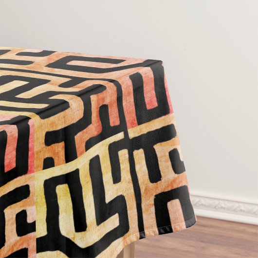 神秘的なクバ布ツール染色ジオメトリック テーブルクロス