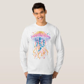神秘的なクラゲの光Tシャツ Tシャツ (正面フル)