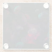 神秘的なクラゲガラスコースター ガラスコースター (裏面)