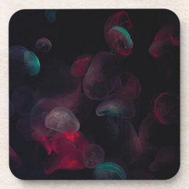 神秘的なクラゲプラスチックコースター コースター