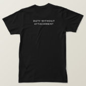 神秘的なクリシュナ神バガヴァッド・ギーターの名言 Tシャツ (デザイン裏面)