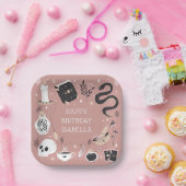 神秘的なクリスタル占い師の誕生日パーティー ペーパープレート (パーティー)