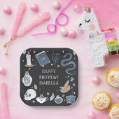 神秘的なクリスタル占い師の誕生日パーティー ペーパープレート (パーティー)