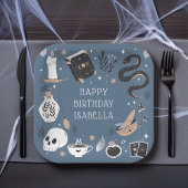 神秘的なクリスタル占い師の誕生日パーティー ペーパープレート