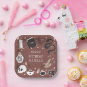 神秘的なクリスタル占い師の誕生日パーティー ペーパープレート (パーティー)