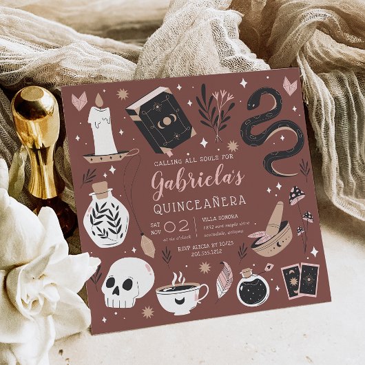 神秘的なクリスタル占い師キンセアニェラ 招待状