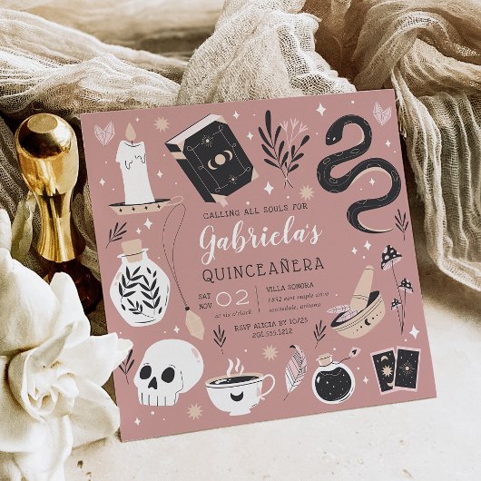 神秘的なクリスタル占い師キンセアニェラ 招待状