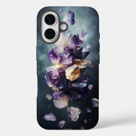 神秘的なクリスタル爆発フォンケース iPhone 16ケース