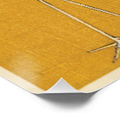 神秘的なクレーン：金ゴールドの調和 ポスター (コーナー)