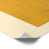 神秘的なクレーン：金ゴールドの調和 ポスター (角)