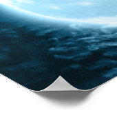 神秘的なクールファンタジーオオカミが月を持つ ポスター (角)