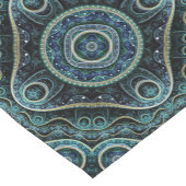 神秘的なグランド王室のジュリアントフラクタルマンダラアート ショートテーブルランナー (コーナー)